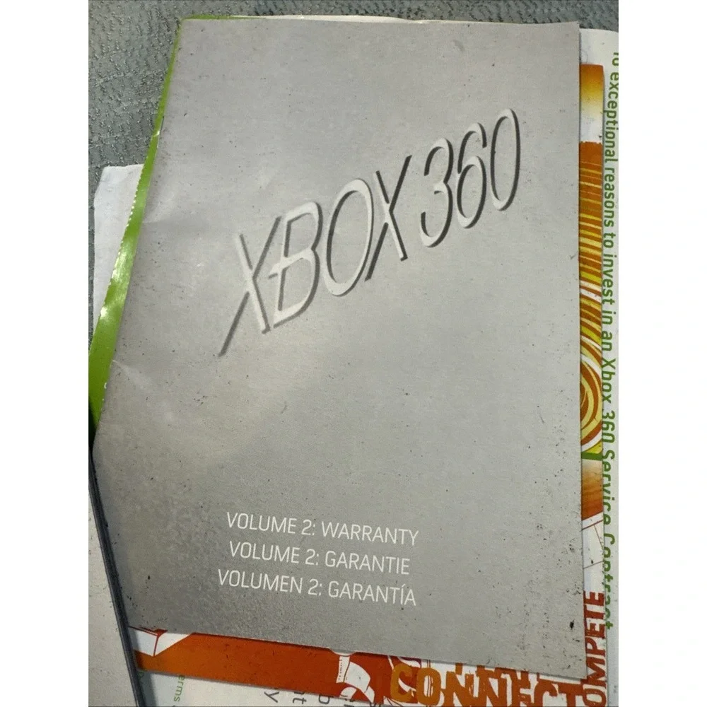 Xbox 360 Console OEM Original Replacement Instruction Manuals Setup Warranty